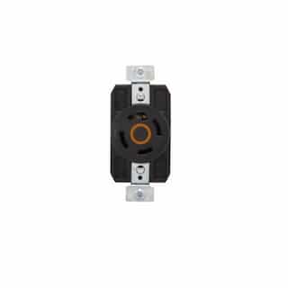 20 Amp Color Coded Receptacle, 3-Pole, 4-Wire, #14-8 AWG, 125/250V, Orange