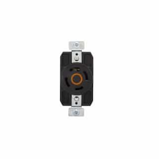 30 Amp Color Coded Receptacle, 3-Pole, 4-Wire, #14-8 AWG, 125/250V, Orange