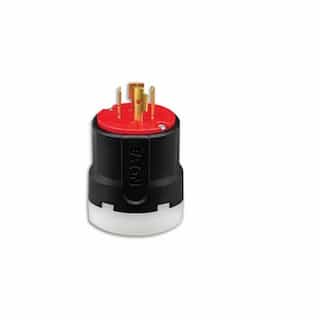 Eaton Wiring 20 Amp Ultra Grip Locking Plug, NEMA L16-20, 3-Pole, 480V, Red & Black