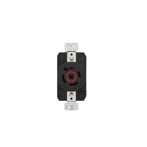 Eaton Wiring 20 Amp Color Coded Receptacle, 3-Pole, 4-Wire, #14-8 AWG, 480V, Red
