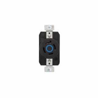 20 Amp Color Coded Receptacle, 4-Pole, 4-Wire, #14-8 AWG, 208V, Blue