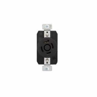 20 Amp Color Coded Receptacle, 4-Pole, 5-Wire, #14-8 AWG, 600V, Black