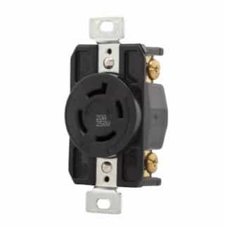 Eaton Wiring 20 Amp Locking Receptacle,NEMA L15-20, 250V, Black