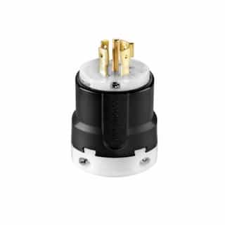 Eaton Wiring 20 Amp Locking Plug, NEMA L22-20, 277V/480V, Black