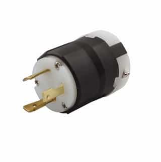 Eaton Wiring 30 Amp Locking Plug, NEMA L5-30, Ultra Grip, Black/White