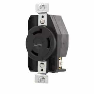 Eaton Wiring 30 Amp Locking Receptacle,NEMA L7-30, 277V, Black