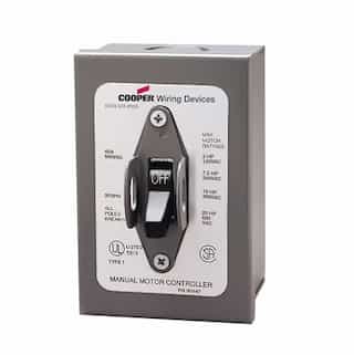 Eaton Wiring 40 Amp Motor Control Toggle Switch, NEMA Type 1, 600V, Grey