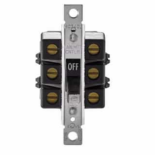 Eaton Wiring 40 Amp Motor Control Toggle Switch, 2-Position, 600V, Black