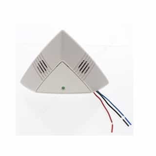 Eaton Wiring One-Way Ultrasonic Ceiling Sensor, Low Voltage, Up to 500 Sq. Ft, 10V-30V, White