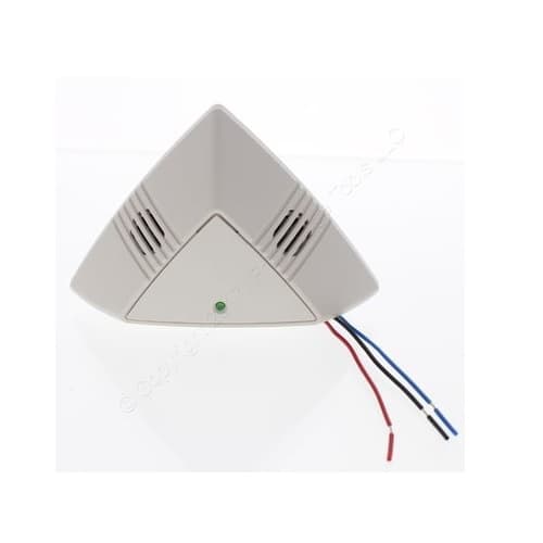 Eaton Wiring One-Way Ultrasonic Ceiling Sensor, Low Voltage, Up to 500 Sq. Ft, 10V-30V, White