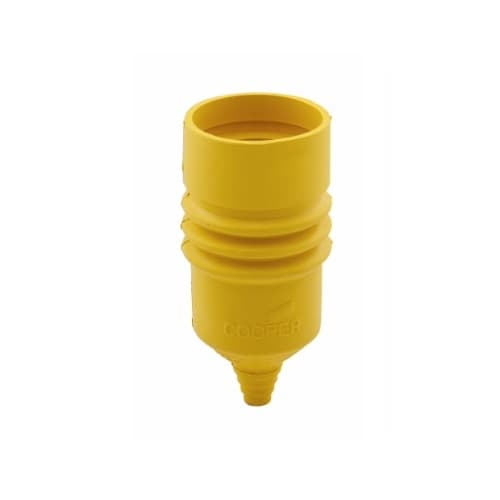 Weather Protective Boot for 15 Amp Hart-Lock Connector, Yellow