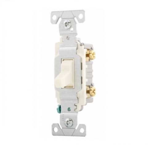 Eaton Wiring 15 Amp Toggle Switch, Commercial, 120/277V, Almond