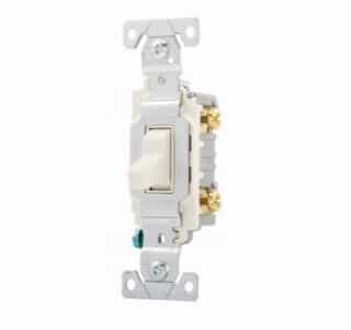Eaton Wiring 15 Amp Toggle Switch, Commercial, 120/277V, Light Almond