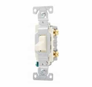 20 Amp Toggle Switch, Commercial, 120/277V, Almond
