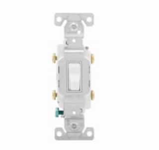 Eaton Wiring 15 Amp Toggle Switch, 2-Pole, Commercial, White