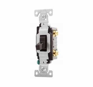 Eaton Wiring 20 Amp Toggle Switch, 2-Pole, Commercial, Brown