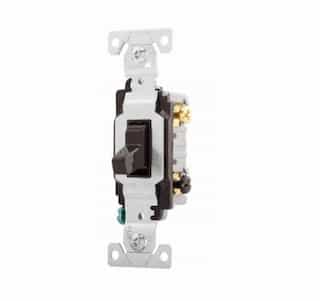 Eaton Wiring 15 Amp Toggle Switch, 3-Way, Commercial, Brown
