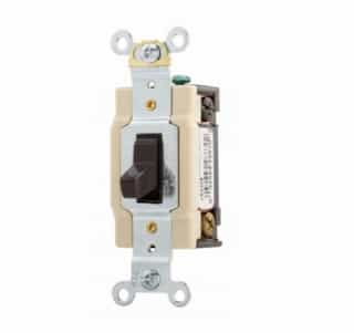 Eaton Wiring 20 Amp Toggle Switch, 4-Way, Commercial, Brown