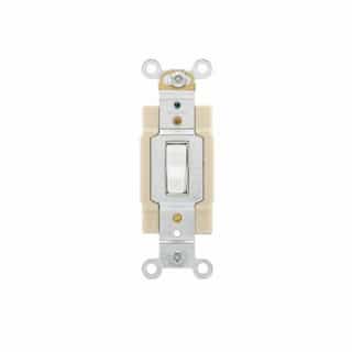 Eaton Wiring 20 Amp Toggle Switch, #14-10 AWG, 4-Way, 120/277V, White