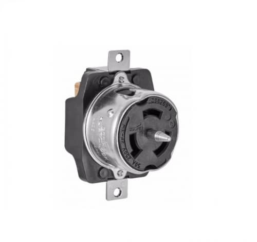 Eaton Wiring 50 Amp Locking Receptacle, Non-NEMA, 250V, Black