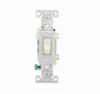 Eaton Wiring 15 Amp Toggle Switch, Single Pole, 120/277V, Light Almond