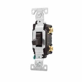 Eaton Wiring 15 Amp Toggle Switch, 2-Pole, 120/277V, Brown