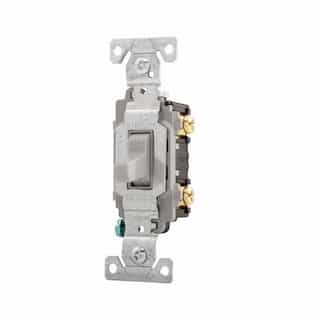 Eaton Wiring 20 Amp Toggle Switch, 2-Pole, 120/277V, Gray