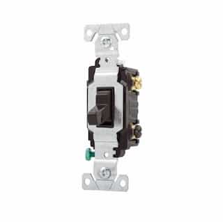 Eaton Wiring 15 Amp Toggle Switch, 3-Way, 120/277V, Brown