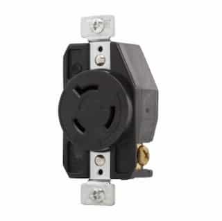 Eaton Wiring 20 Amp Locking Receptacle, NEMA L12-20, 480V, Black