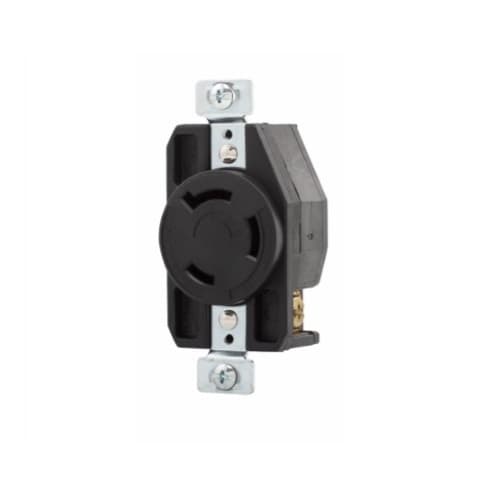 Eaton Wiring 30 Amp Locking Receptacle, NEMA L12-30, Black