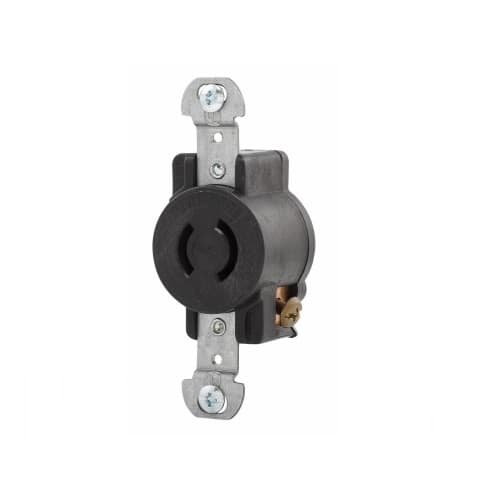 Eaton Wiring 20 Amp Locking Receptacle, NEMA L2-20, 250V, Black