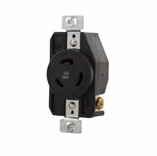 Eaton Wiring 20 Amp Locking Receptacle, NEMA L6-20, 250V, Black