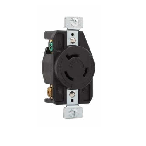 Eaton Wiring 20 Amp Locking Receptacle, NEMA L9-20, 600V, Black