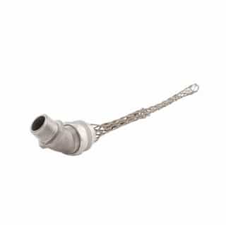 Eaton Wiring Strain Relief Cord Grip, 1/2" fitting, .38-.50", 45 Degrees, Aluminum Body
