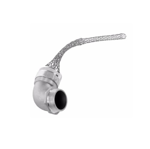 Eaton Wiring Strain Relief Cord Grip, 3/4" fitting, .38-.50", 45 Degrees, Aluminum Body