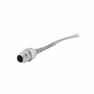 Eaton Wiring Strain Relief Cord Grip, 3/4" fitting, .63-.75", Straight, Aluminum Body