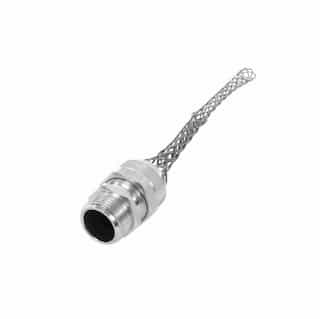Eaton Wiring Strain Relief Cord Grip, 1" fitting, .56-.69", 45 Degrees, Aluminum Body