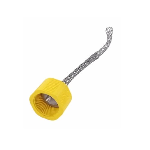 Strain Relief Cord Grip, 1.25" fitting, .88-1", 90 Degrees, Aluminum Body