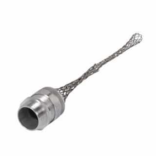 Strain Relief Cord Grip, 2" fitting, 1.562-1.687", Straight, Aluminum Body