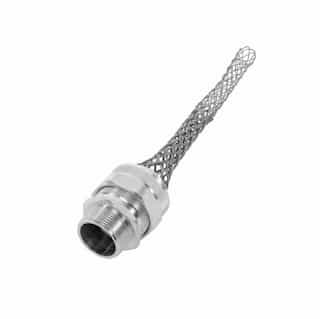 Strain Relief Cord Grip, 2" fitting, 1.750-1.875", 90 Degrees, Aluminum Body