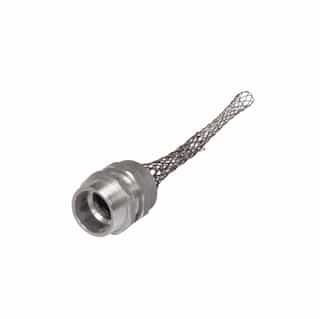 Strain Relief Cord Grip, 3" fitting, 2.19-2.31", Straight, Aluminum Body