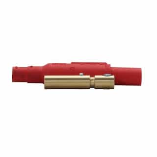 Cam-Lok J Series E1015 Single Set Screw Non-Vulcanized Female Plug, #8 - 4 AWG, Red
