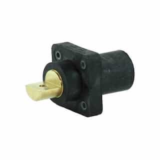 Eaton Wiring Insulated Bus Bar Receptacle, Single-Hole, #2-4/0, 3R, Male, Black