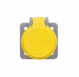 Eaton Wiring Cam-Lok Receptacle Cover, NEMA 3R, Yellow