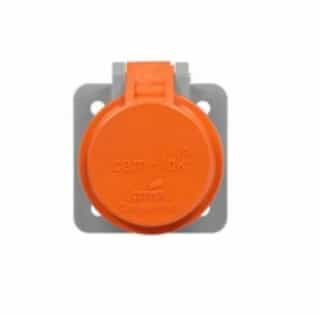 Eaton Wiring Cam-Lok Receptacle Cover, NEMA 3R, Orange
