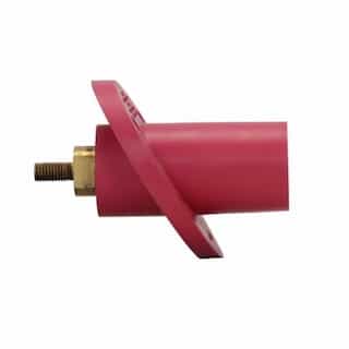 Eaton Wiring Cam-Lok J Series E1017 Threaded Stud Male Receptacle, 30 Degree Angle, 350-750 kcmil, Red