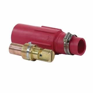Eaton Wiring 445 Amp UL Vulcanized Crimp Plug, 350kcmil, 4 NEMA, 600V, Male, Red