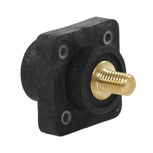 400A Insulated Receptacle, #2-4/0 AWG, 3/4-in Stud, 600V, Male, Black