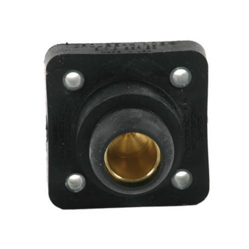 400A Insulated Receptacle, Double, 1/0-4/0 AWG, 3R, 600V, Female, YLW
