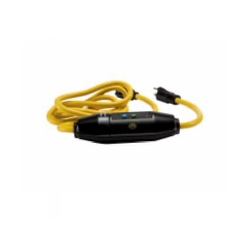 15 Amp Portable GFCI Cord, Watertight, Single-Tap, 6 FT